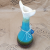 BLUE CERAMC MERMAID WATERPIPE BY MY BUD VASE ON THE 9TH CLOUD CANNABIS ACCESSORIES SHOP LOGO BACKGROUND