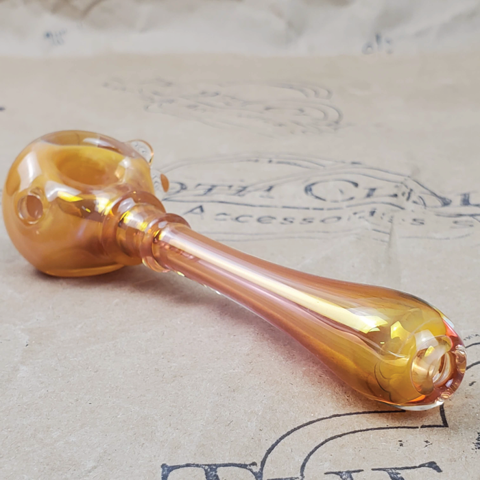 GLASS PIPE WITH BLACK  FLOWER PEDAL DESIGN ON THE 9TH CLOUD CANNABIS ACCESSORIES SHOP LOGO BACKGROUND